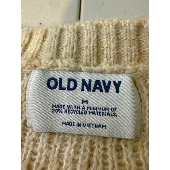 Old Navy Shaker Stitch Soft Wool Blend Pullover Sweater - Women's Size M - Picture 8 of 8